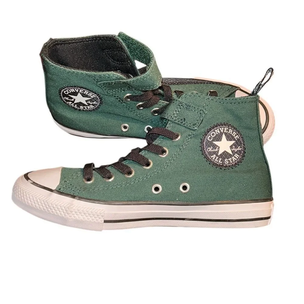 Kids Chuck Converse Taylor Green High Top Trainers Shoes(Size 2)